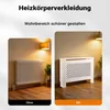 Toboli Heizkörperverkleidung weiß 112 x 19 x 82 cm, Produktbild-Vorschau 4