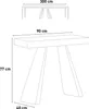 Ausziehbare Konsole 90 x 40/290 cm, Premium-Rahmen aus Produktbild-Vorschau 8