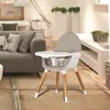 WEBABY - Chaise haute évolutive pour repas bébé Blanc et Voir les images du produit 9