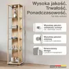 K-Möbel gablota szklana stojąca bukowa (176x37x33 cm) z 4 Podgląd zdjęcia produktu 2