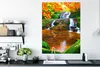 MuchoWow® Poster Natur - Wasserfall - Steine - Moos - Produktbild-Vorschau 3