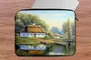 MuchoWow® Laptop Hülle 17 Zoll Laptoptasche Malerei - Haus Produktbild-Vorschau 6