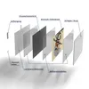 DEQORI Glasbild Echtglas 90x60 cm 'Dreiecksgebilde' Produktbild-Vorschau 7