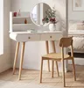 Schminktisch MRDT08-W, weiß, aus MDF, mit Spiegel (Ø 40 cm) Produktbild-Vorschau 10
