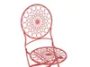 BELIANI Garten Bistro Set Rot Eisen Faltbar mit 2 Stühlen Produktbild-Vorschau 9