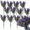 Künstliche lila Blumen, 12 Stück, dekorativer Produktbild-Vorschau 3