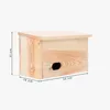 Woodygift Budka lęgowa drewniana typ J 33x21x16 cm – domek Podgląd zdjęcia produktu 2