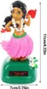 A solar-powered dancing Hawaiian hula girl toy. Produktbild-Vorschau