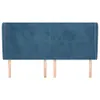 Kopfteil mit Ohren Dunkelblau 183x23x118/128 cm Samt Produktbild-Vorschau 3
