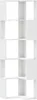A white corner bookshelf with five shelves. Anteprima dell’immagine prodotto
