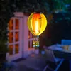 LED Solar Laterne Heißluftballon Windlicht aus buntem Produktbild-Vorschau 4