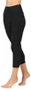 Merry Style Damen 3/4 Leggings MS10-302 (Schwarz, L) Produktbild-Vorschau 3