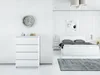Kommode mit 4 Schubladen Sideboard Moderne weiss mat Produktbild-Vorschau 2