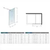 110x200cm+73-120cm Stabilisator 8mm Nano Sicherheitsglas Produktbild-Vorschau 6