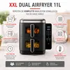 Friggitrice ad aria Alpina a 2 vani  - Airfryer 11 L - 2 Anteprima dell’immagine prodotto 2