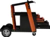 A welding cart with drawers and a frame for holding equipment, shown against a white background. Produktbild-Vorschau