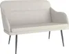 A product shot of a cream-colored bench. Produktbild-Vorschau