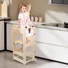 2 in 1 Learning Tower für Kinder,Montessori Stehhilfe mit Produktbild-Vorschau 2