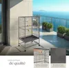 Cage à oiseaux 131 cm - gris anthracite Voir les images du produit 4