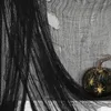 Halloweenová závěsa – černá, látka – 180 x 75 cm, 1 kus Náhled obrázku produktu 1