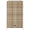 Mobile da giardino Beige 83x45x76 cm Poly rattan Anteprima dell’immagine prodotto 14