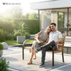 Gartenbank SANTORINI aus Holz & Metall | 2-Sitzer | Produktbild-Vorschau 2