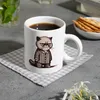 Grimmige Katze im Schlafanzug Kaffeebecher Produktbild-Vorschau 8