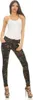 Pantaloni jeggings hipster da donna modello mimetico S/36 Anteprima dell’immagine prodotto 4