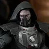 Close-up of a Darth Malgus statue, focusing on the head and upper torso. Voir les images du produit