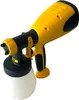 A yellow and black paint sprayer with a white container is shown against a white background. Produktbild-Vorschau
