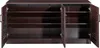 An open, empty shoe cabinet with multiple shelves and doors. Náhľad obrázku produktu