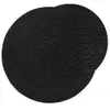 Teppich HUARTE Kurzflor Weich und Waschbar Schwarz Ø 160 cm Produktbild-Vorschau 3