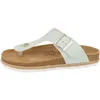 Softrelax Damen Zehentrenner Sandale Lederfussbett mint EUR Produktbild-Vorschau 3