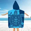 FEBE Badeponcho Kinder Schildkröte  Muster Badetuch Mit Produktbild-Vorschau 3