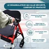 Déambulateur pliable XXL jusqu'à 204 kg Mobiclinic Voir les images du produit 8