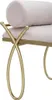 FURNLUX Ottomane Band Rosa 113cm / Hauptfarbe: Rosa / Produktbild-Vorschau 5