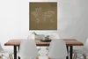 MuchoWow® Poster Weltkarte - Braun - Zeitung 75x75 cm - Produktbild-Vorschau 2