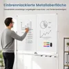Lavagna magnetica mobile marca COSTWAY, bianca, con Anteprima dell’immagine prodotto 5