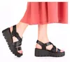Rieker Damen Keilsandalette mit Plateau und gekreuzten Produktbild-Vorschau 15