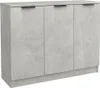A three-door sideboard with a concrete-like finish. Anteprima dell’immagine prodotto