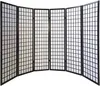 Homestyle4u Paravent Raumteiler 6 teilig Holz Schwarz Produktbild-Vorschau 4