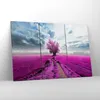 Bild auf Leinwand - Leinwandbild - Heidefeld Baum Wolken Produktbild-Vorschau 4