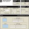 Diagrams and specifications for a curtain rod set. Podgląd zdjęcia produktu