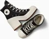 A pair of black Converse Chuck 70 De Luxe Heel shoes are displayed on a white background. Produktbild-Vorschau