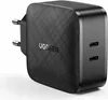 A black UGREEN wall charger with two USB-C ports. Náhled obrázku produktu