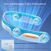 Tragbar Nackenventilator mit 4000-mAh, 4 Kerne Ventilator, Produktbild-Vorschau 3