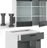 Küchenzeile Vicco Fame-Line Anthrazit Landhaus/Weiß 200 cm Produktbild-Vorschau 6
