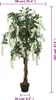 vidaXL Wisteria Tree Artificial 840 Leaves 120 cm Green and Náhľad obrázku produktu 4