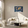 Włoski obraz na płótnie canvas - Mapa Świata: Atrament Podgląd zdjęcia produktu 4