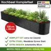 BRAST Hochbeet Metall Julia Maxi | 320x80x80cm Schwarz | Produktbild-Vorschau 9